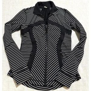 Lululemon Athletica Women’s Zip Up Jacket Striped Size 6